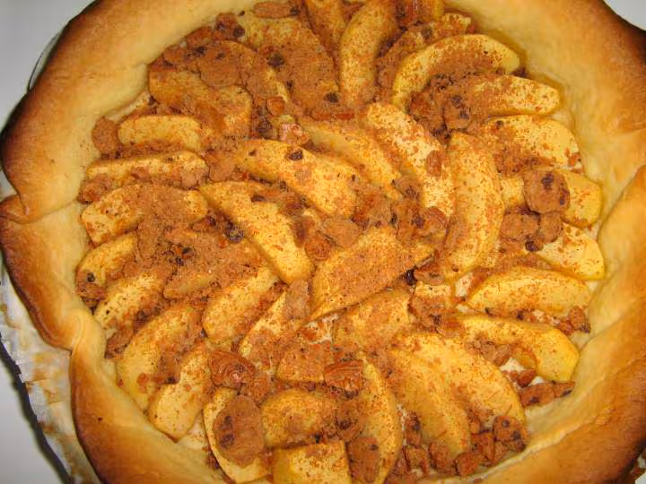 Tarte pommes biscuits