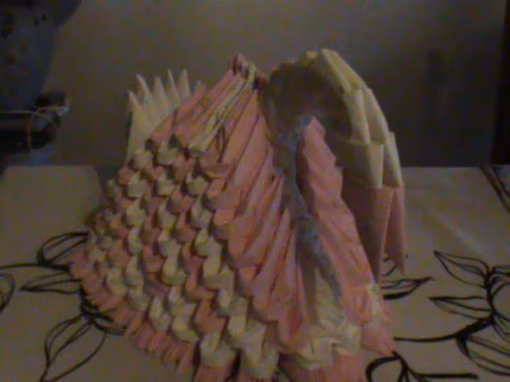 Pliage de serviettes en forme de cygne