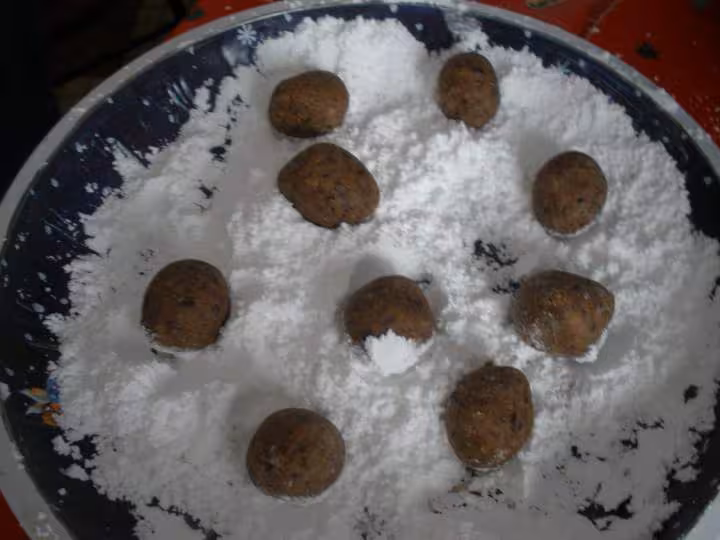 Boules au chocolat preparation