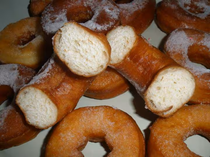 Donuts maison coupe