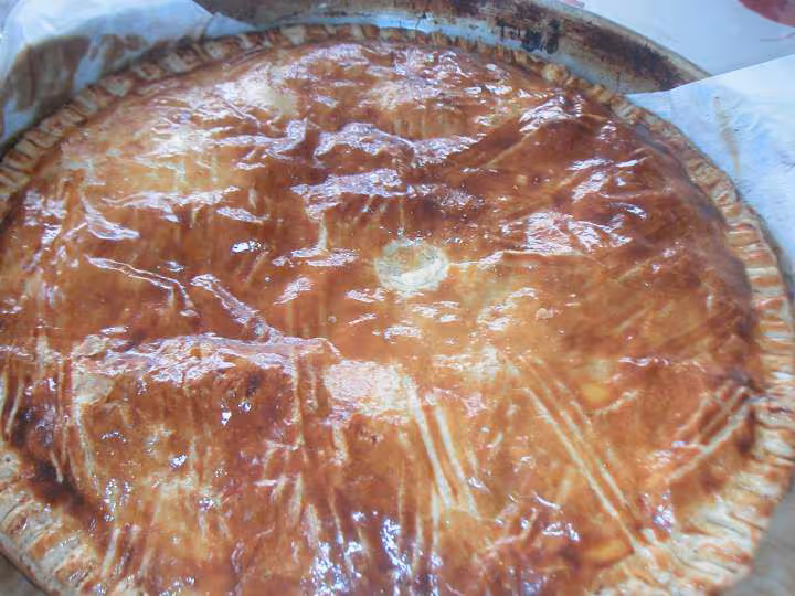 Galette des rois apres cuisson
