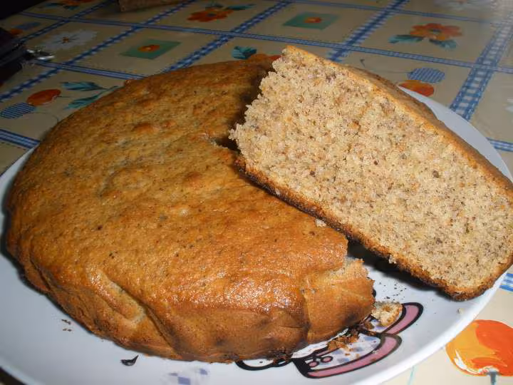 Gateau aux noisettes apres cuisson