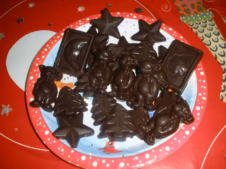 Mes chocolats noir de noel