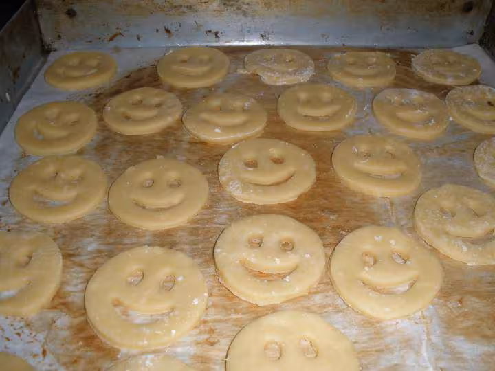Mes smiles avant cuisson
