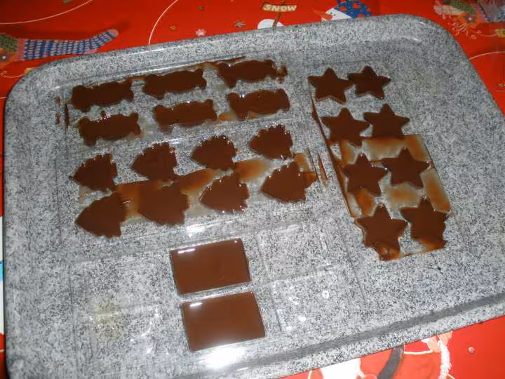 Moulages de mes chocolats