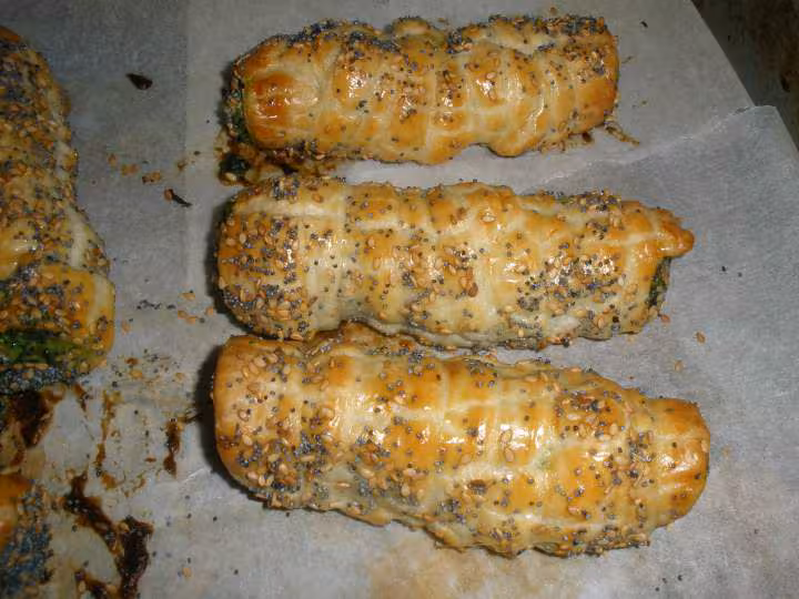 Rouleaux aux epinard et crevettes