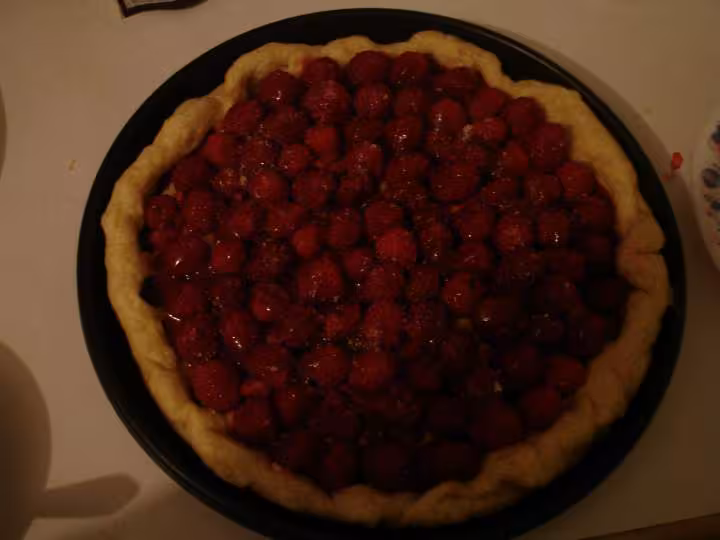 Tarte aux framboises