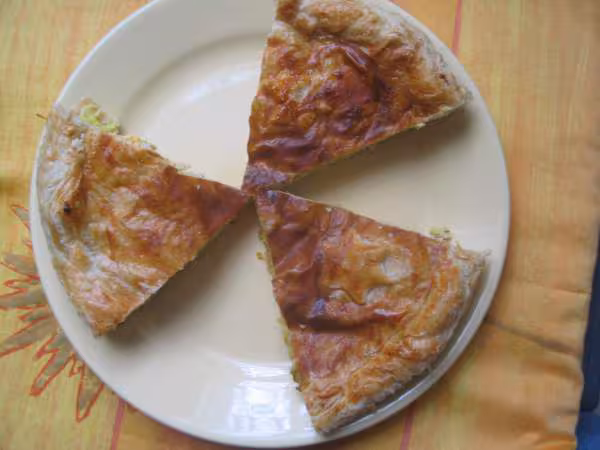 Tourte au poulet selon la recette de koukou vue 1