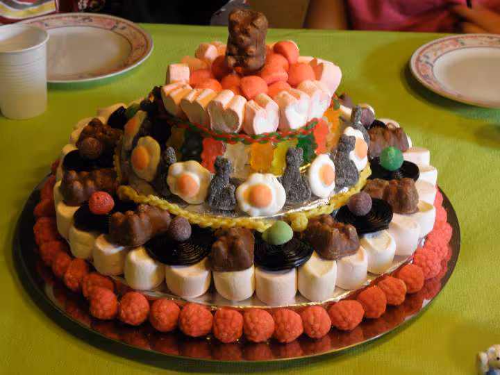 Mon 1er gateau de bonbons