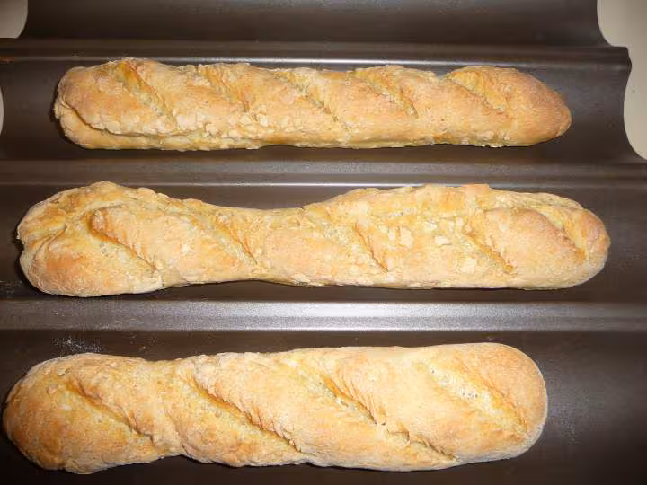 Baguettes cuites
