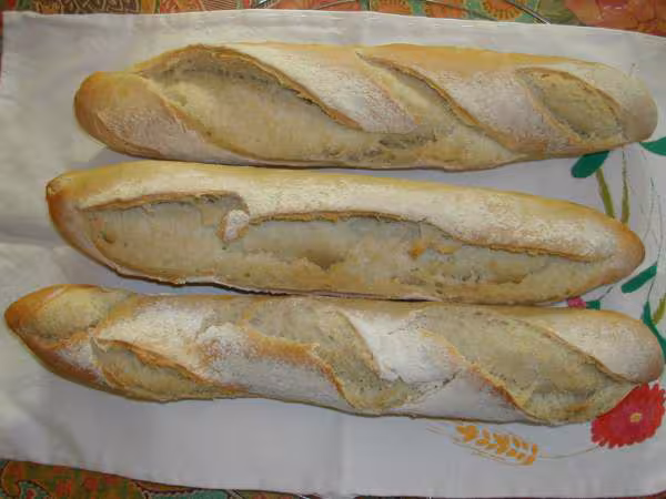 Baguettes poolish levain