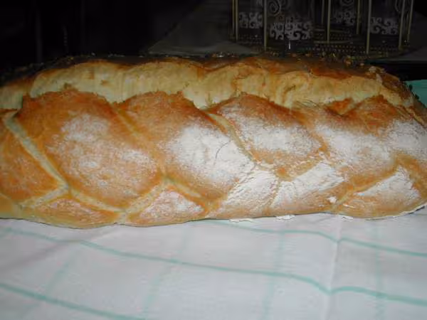 Pain a la semoule de ble tres fine vue tresse cote