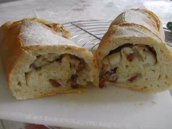Pain lardons mie
