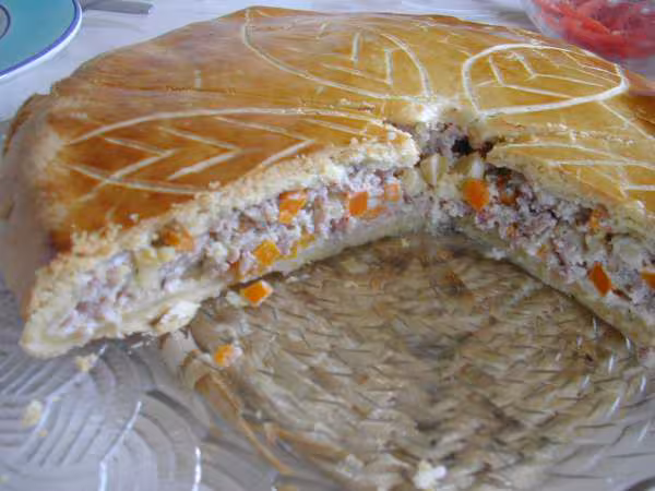 Tourte coupee