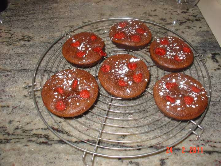 Moelleux choco framboises