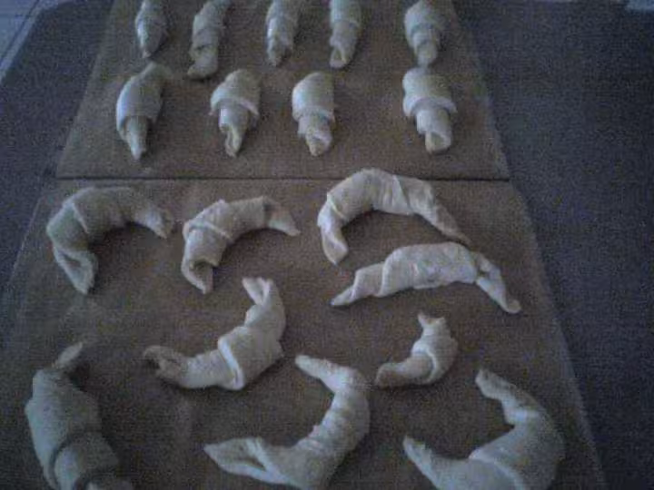 Croissants avant cuisson