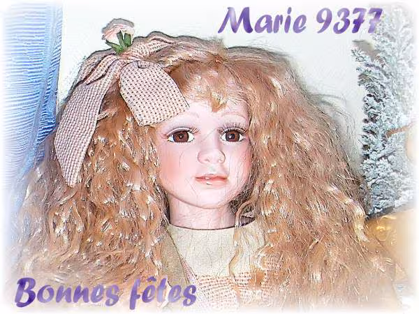 Poupee blonde de noel