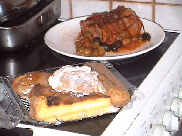 Roti de veau aux olives