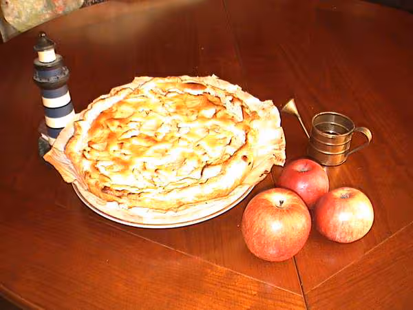 Tarte aux pommes et fromage blanc