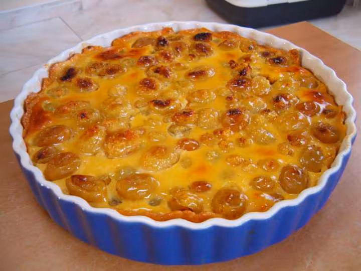 Quiche au raisin