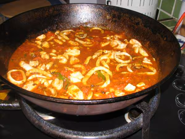 Recettes paella 6phasse ajouter calamarspoulet