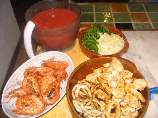 Recettes paella quelques ingredients