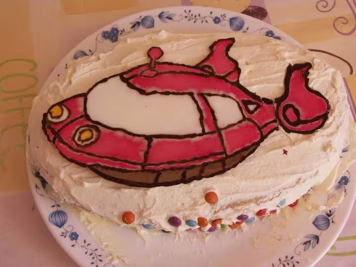 Fusee sur gateau