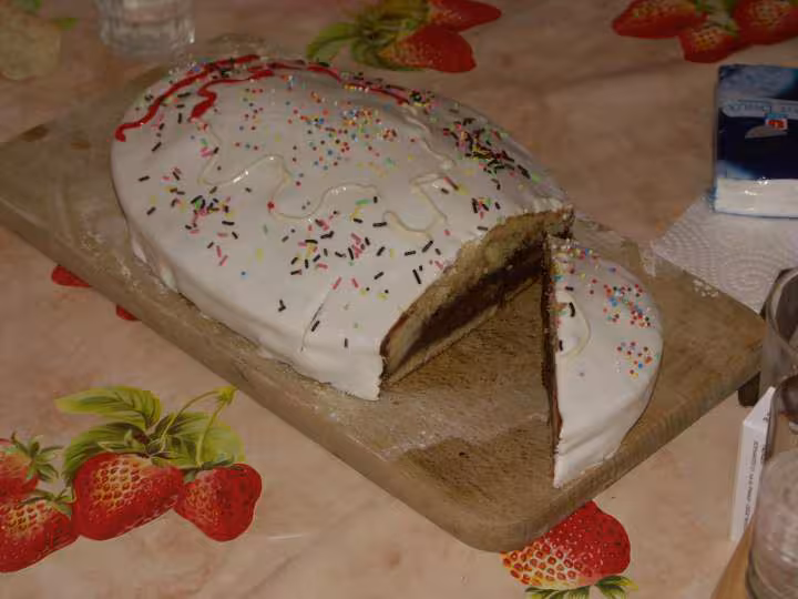 Gateau pour paques interieur