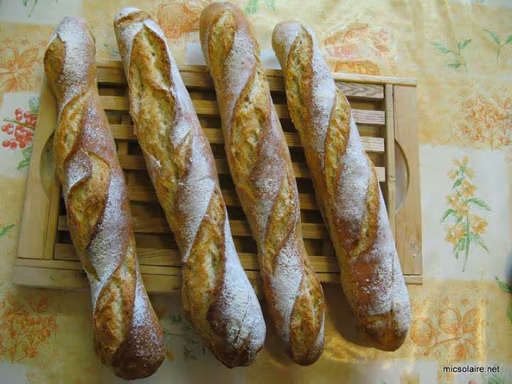 Baguette t65 levain chef