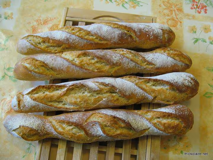 Baguette t65 levain chef