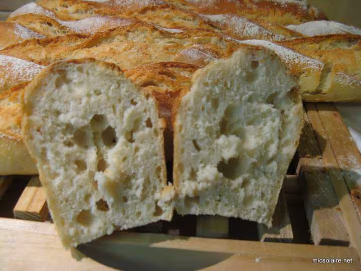 Baguette t65 levain chef