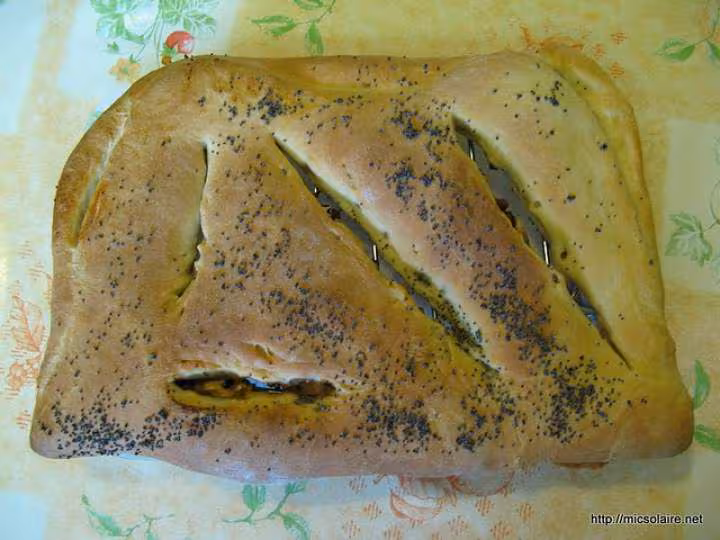 Fougasse lardons oignons