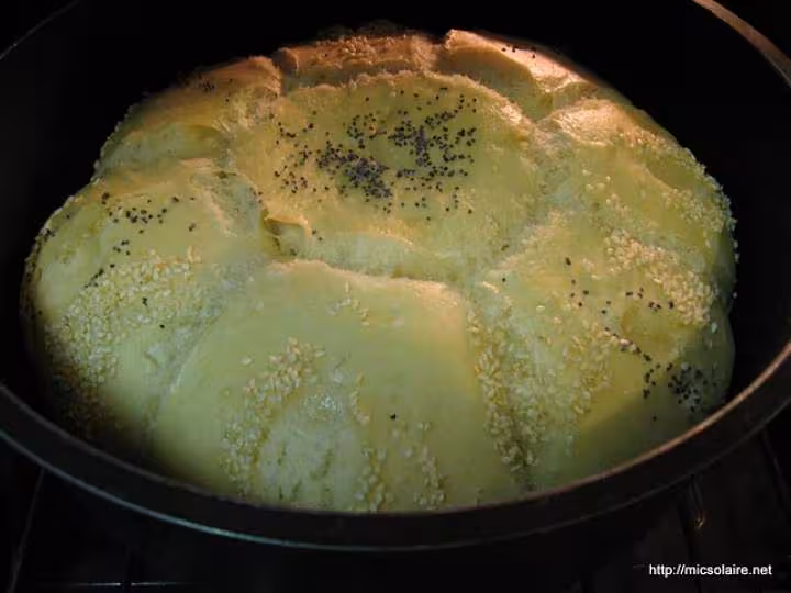 Pain blanc en cocotte