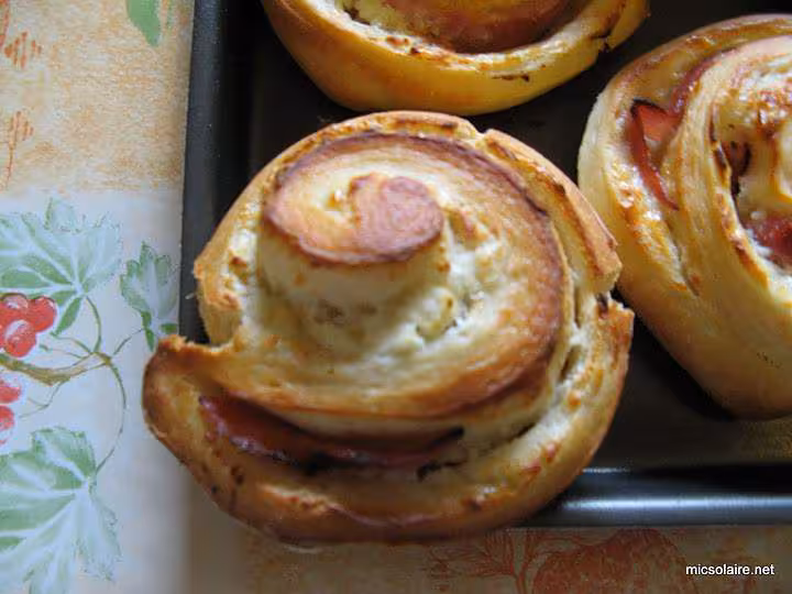 Roules au jambon