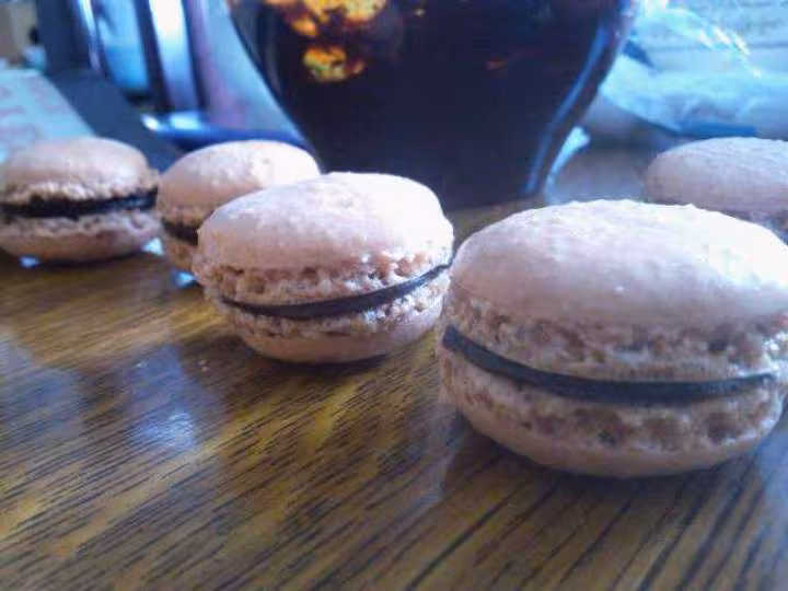 Macarons au chocolat