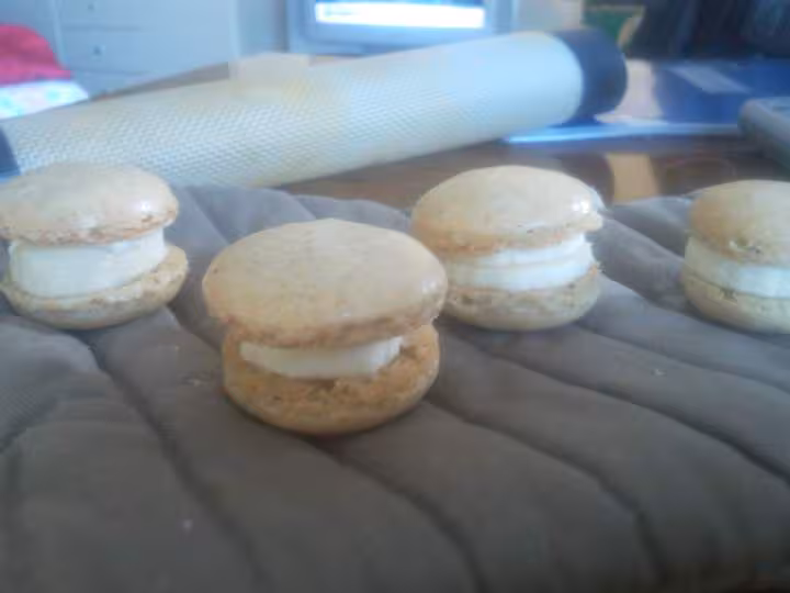 Macarons banane vache qui rit
