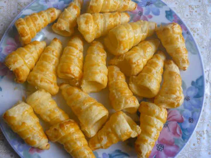 Cornets fourres creme orange citron