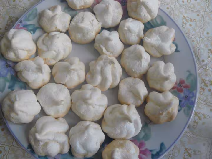 Cornets fourres creme orange citron