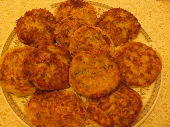 Galettes de pommes de terre au thon