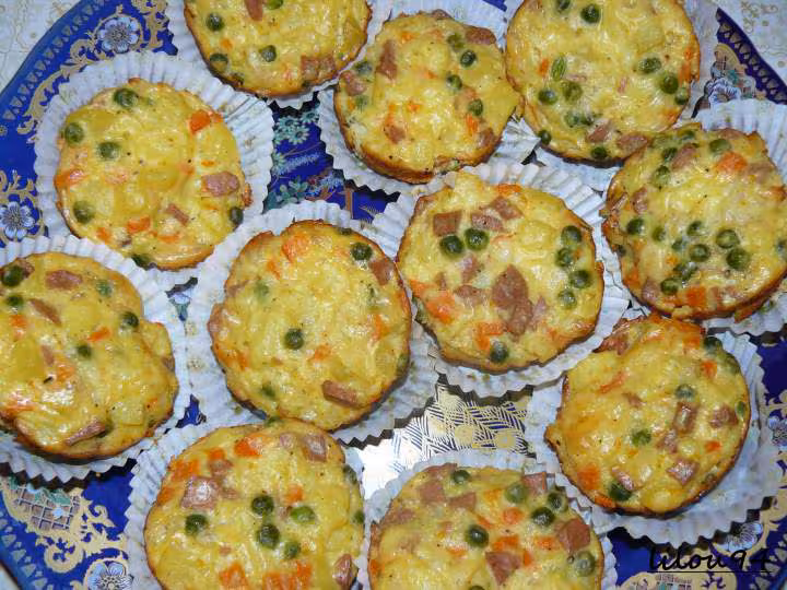 Muffins sales aux legumes