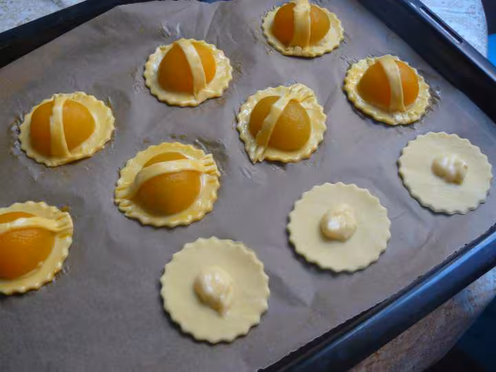 Petits paniers aux abricots