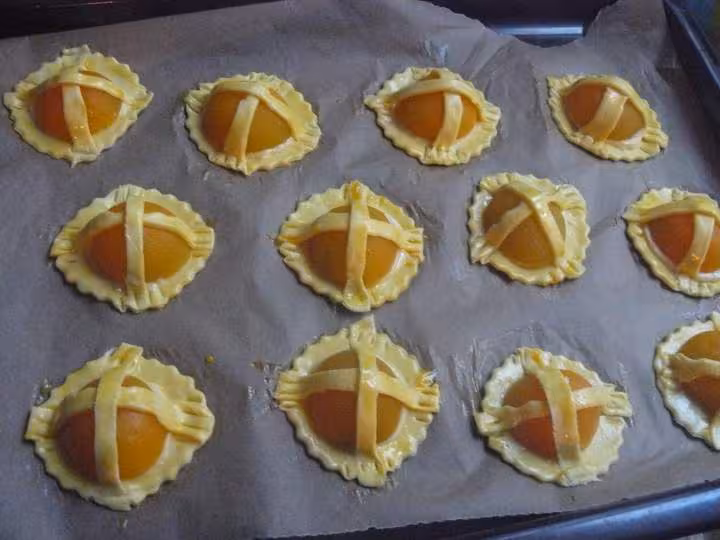 Petits paniers aux abricots