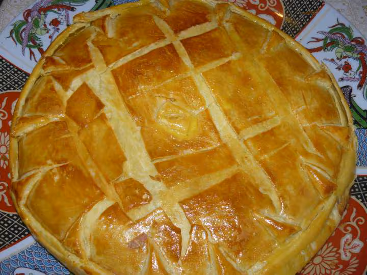 Tourte poulet champignons