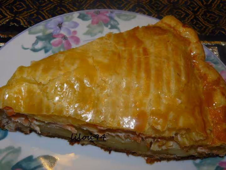 Tourte saumon pommes de terre