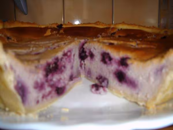 Cheese cake a la mirtylle