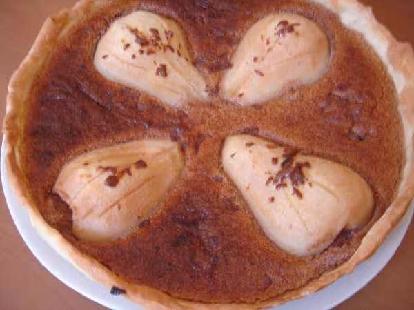Tarte poire choco ww