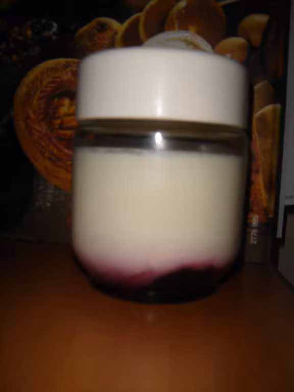 Yaourt creme confiture de mures