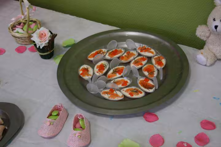 Cuilleres saumon oeufs de saumon