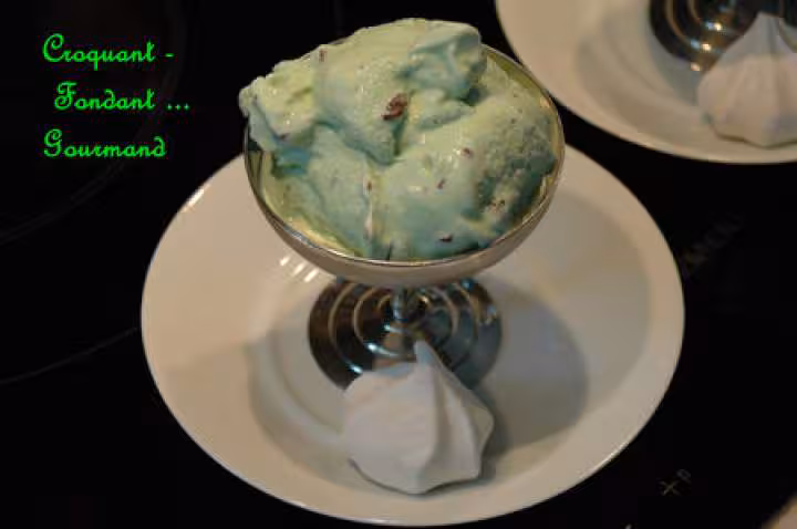 Cremes glce au sirop de menthe