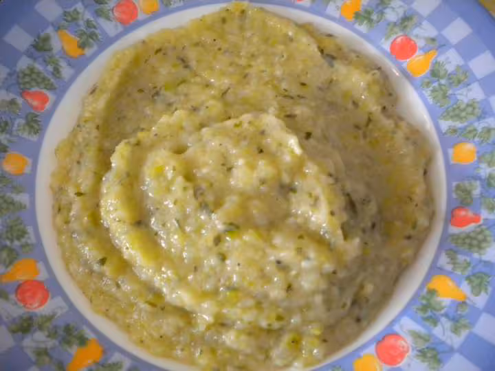 Puree de courgettes et persil